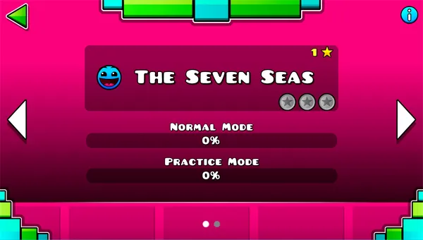 Geometry Dash Meltdown gameplay screenshot
