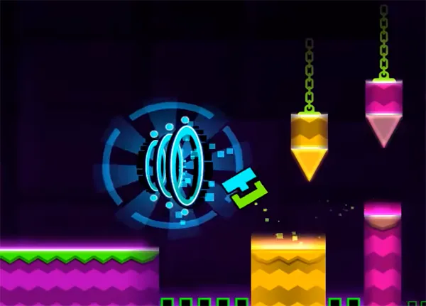 Geometry Dash World jump and ship flight